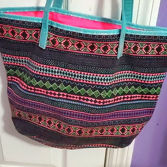 Target Colorful Boho Southwesterm Fabric Tote Bag - Picture 2 of 6